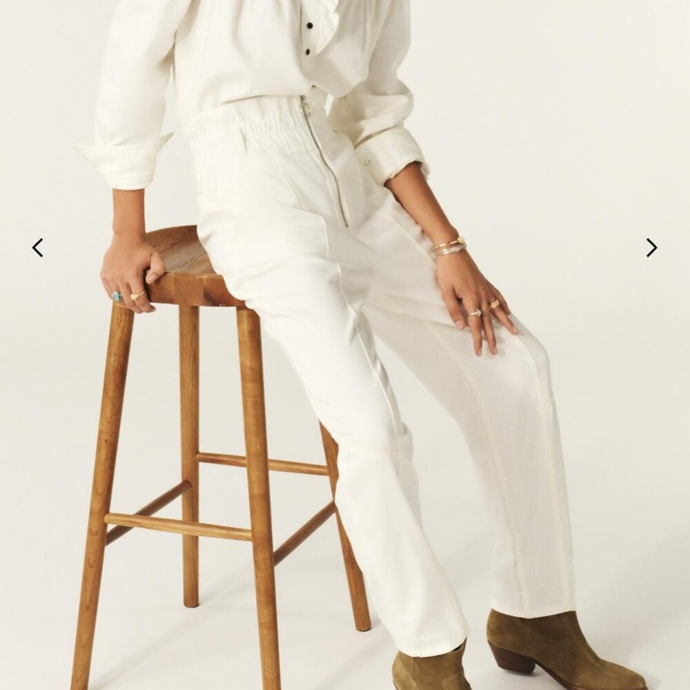 Ba&sh‎ Omny White Pants Trousers Size 3